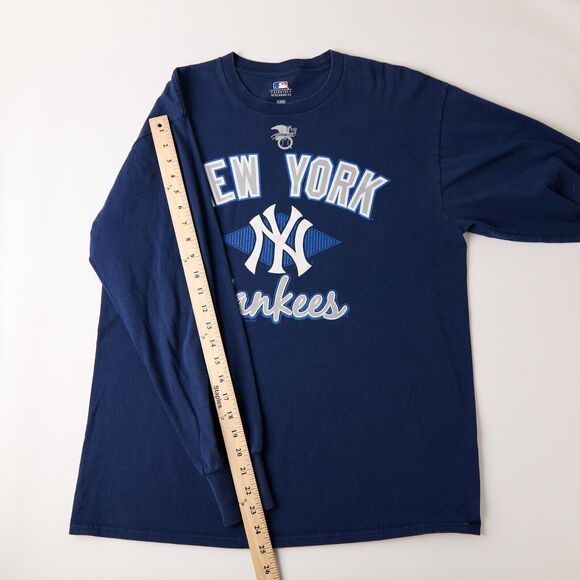 VF Imagewear New York Yankees T-Shirt Mens L Navy MLB Baseball Fan Graphic Retro - Picture 4 of 12